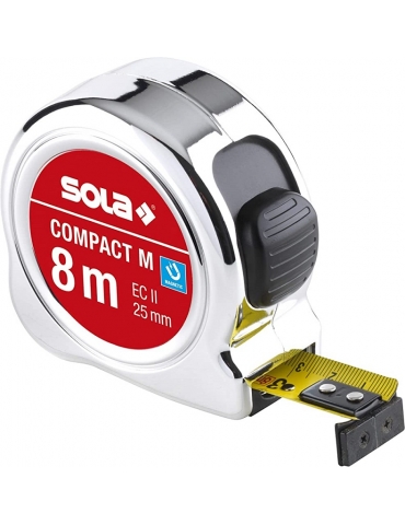 Sola Compact M CO 8 m matavimo ruletė, 8m - 25mm